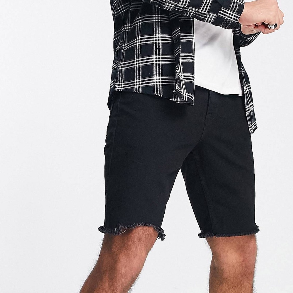 Levi's Black Jean Shorts for Men